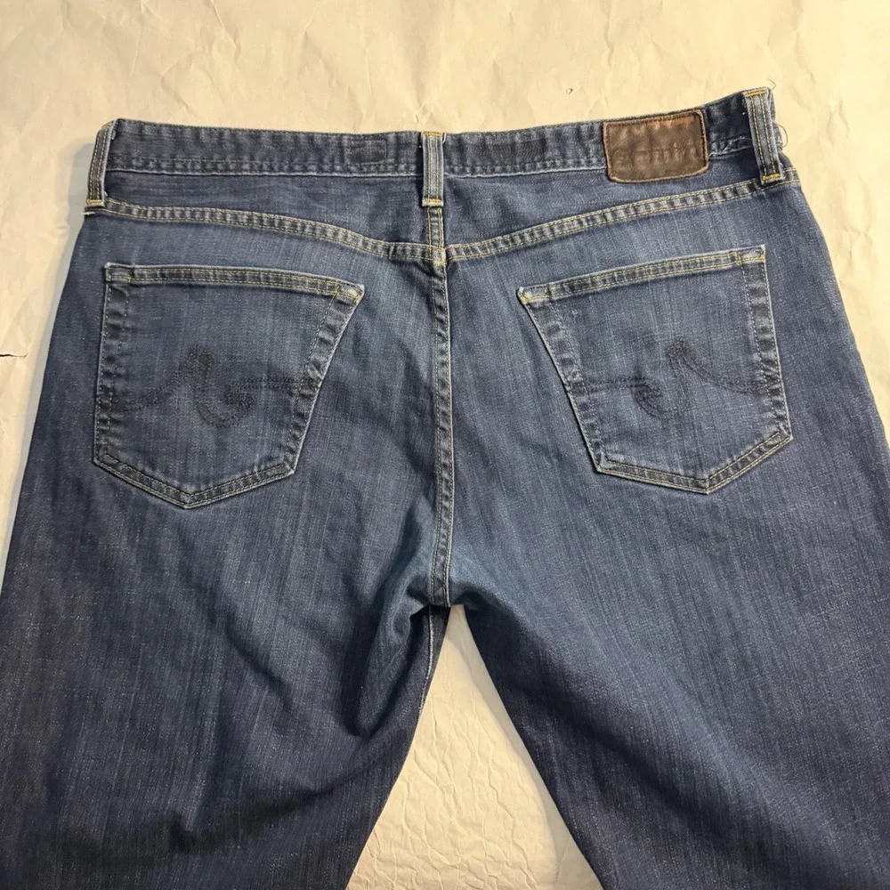 AG Adriano Goldschmied Protege Straight Leg Jeans Mens Indigo Dark Wash 38x30‎